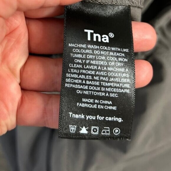 TNA Aritzia Echo Park Pant Buckled utility Cargo Army parachute Gray Size XXS - Picture 11 of 11